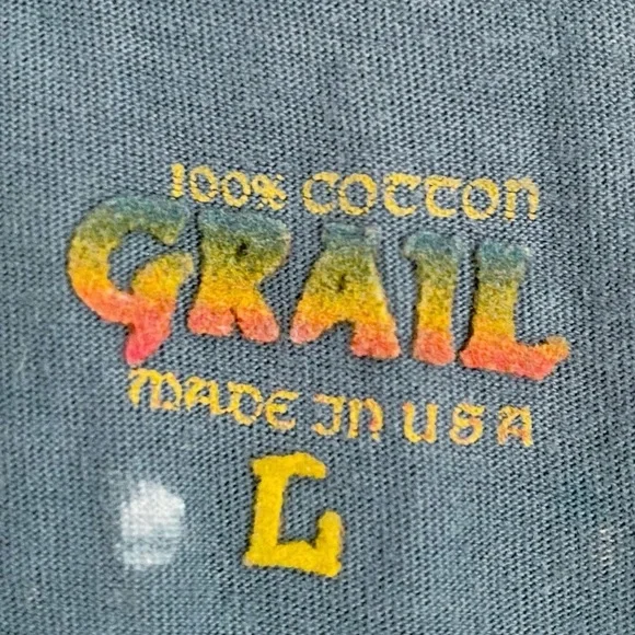 Y2K Grail Paint Splatter Rose Graphic T-shirt - Picture 4 of 8